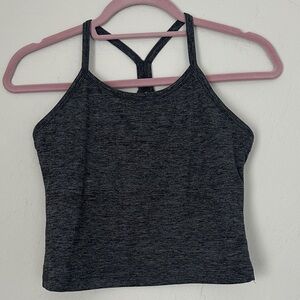 Gray Racerback Tank Top